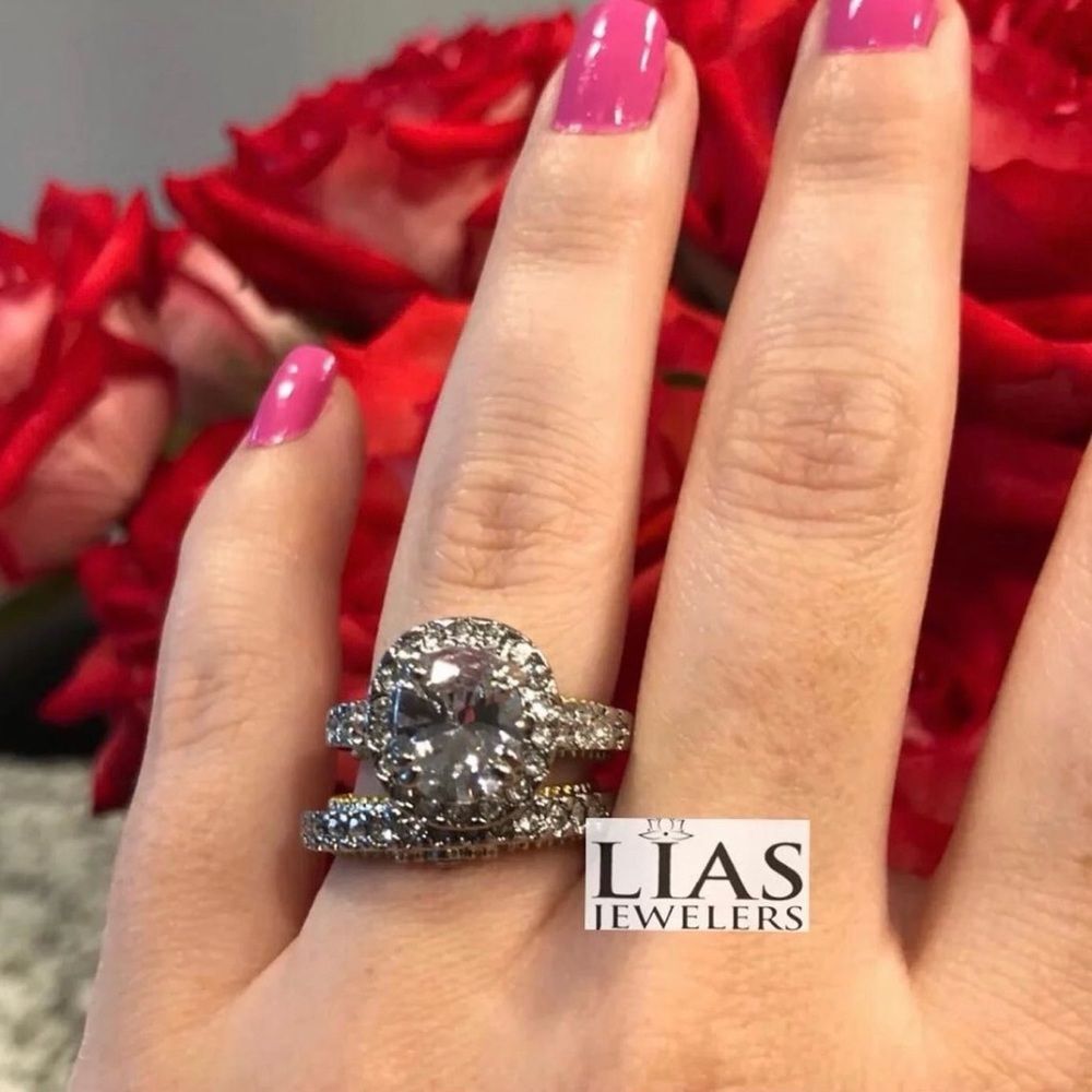 New Two Tone Wedding Ring Set - image 2